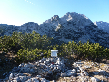 am Kleinen Göll, Blick zum Kuchler Kamm, ganz rechts der Hohe Göll