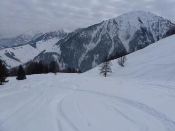 ideales Skigelände, gegenüber das Fieberbrunner Skigebiet