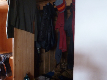 \"Box 2\", unser kleines, feines Separee im 90-Mann-Lager der Franz-Senn-Hütte