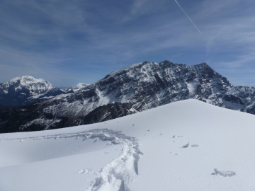 am Ziel, gegenüber der Watzmann