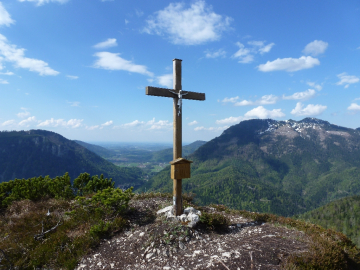 Gipfel Nr. 2, links der Unternberg, rechts der Rauschberg