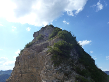 Blick zurück zu Gipfel Nr. 2