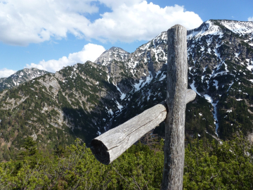 Gipfel Nr. 3, dahinter Vorderlahnerkopf, Hirscheck und Sonntagshorn