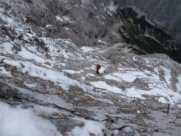 Abstieg ins Mathaisenkar und weiter ins Höllental