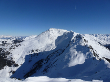 Blick zum Großen (hinten) und Kleinen Galtenberg (vorn)