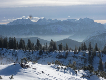 Blick auf Watzmann, Kalter und Co