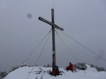 Gipfelkreuz Steinplatte
