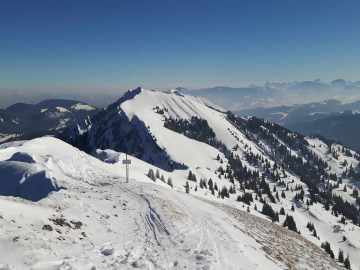 Blick hinüber zum Rindalphorn und den Allgäuer Hochalpen