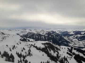 Blick zum Hauptkamm