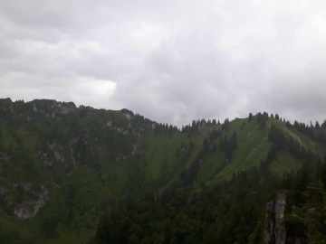 Rückblick von der Nesslauerschneid: links die Haaralmschneid, rechts der Gröhrkopf