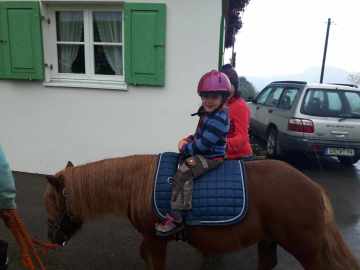 Reiten bei strömenden Regen