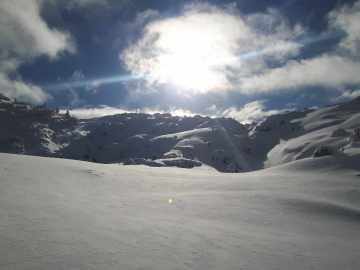 am Gipfel zeigt sich die Sonne