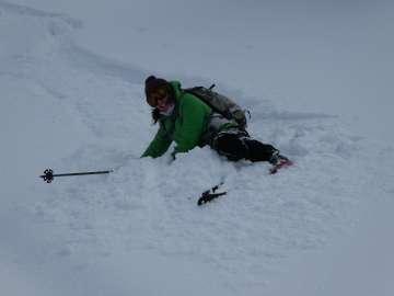 heimtükischer Schnee