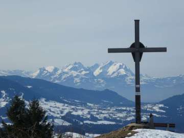 Dreiländerlick mit dem Säntis
