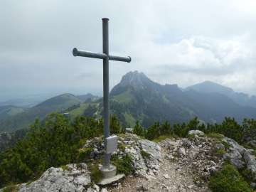 Scheibenwand, Blick zur Kampenwand