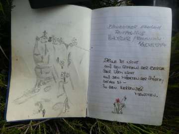 noch halbleeres Gipfelbuch von 1994