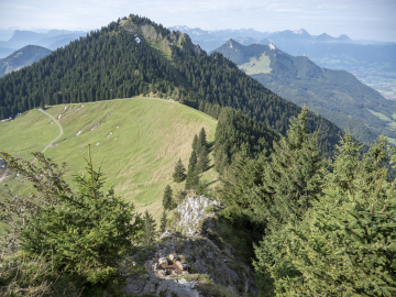 Abstieg Karkopf, Feichteck voraus