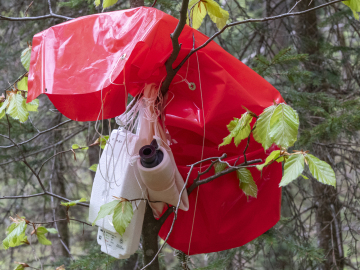 gestrandeter Wetterballon