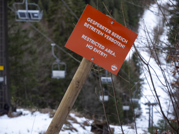 nicht mehr in die Lifttrasse