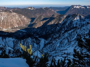 Blick zum Biathlon Weltcup