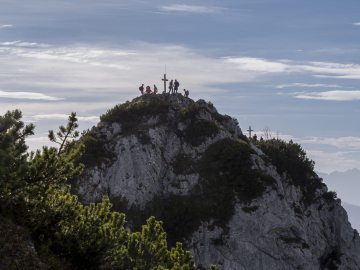 mehr Andrang an den beiden westlichen Gipfel